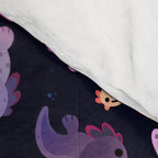 Happy axolotl - dark Comforter Gallery Image 4