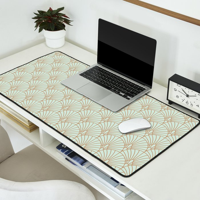 Art Deco fan pattern Desk Mat Gallery Image 2