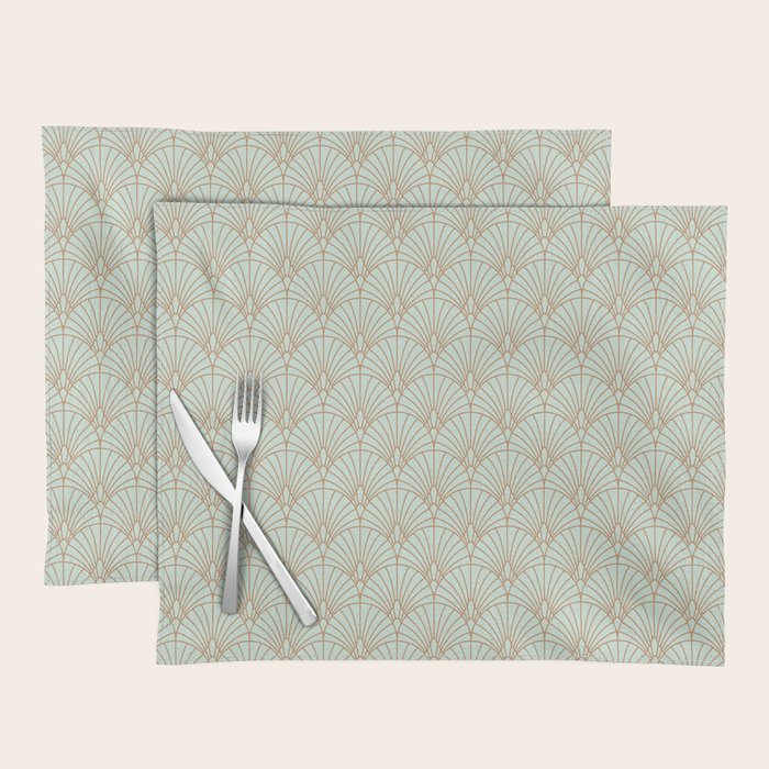 Art Deco fan pattern Placemat Gallery Image 1