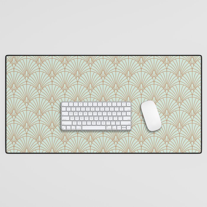 Art Deco fan pattern Desk Mat Gallery Image 1