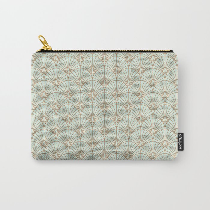 Art Deco fan pattern Carry All Pouch Gallery Image 1