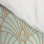 Art Deco fan pattern Comforter Gallery Image 4
