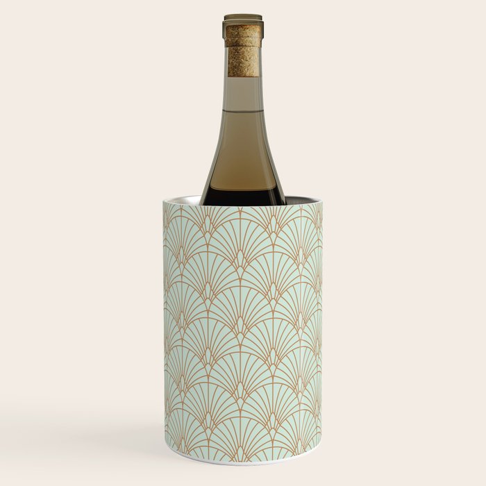 Art Deco fan pattern Wine Chiller Gallery Image 1