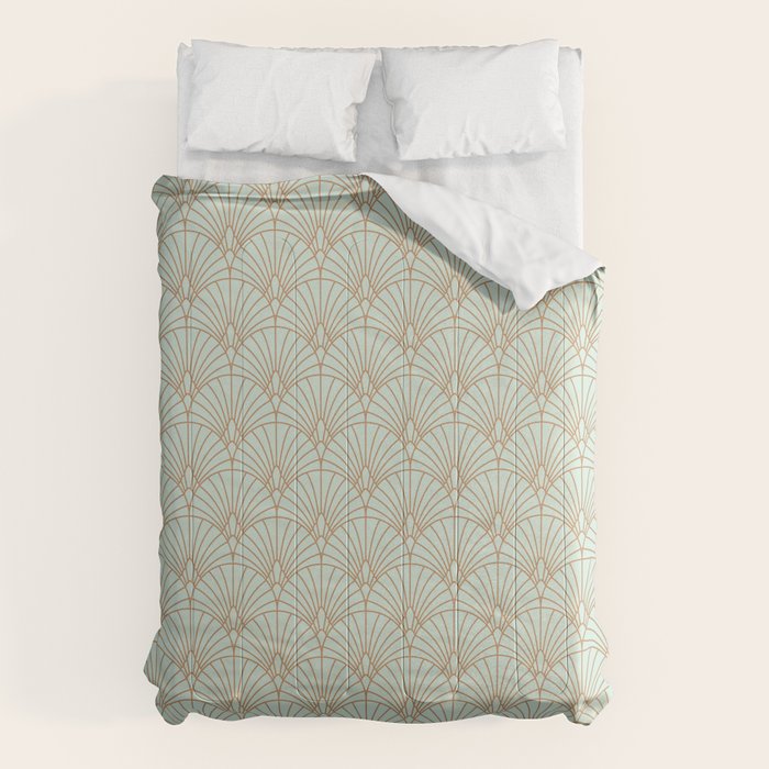 Art Deco fan pattern Comforter Gallery Image 1