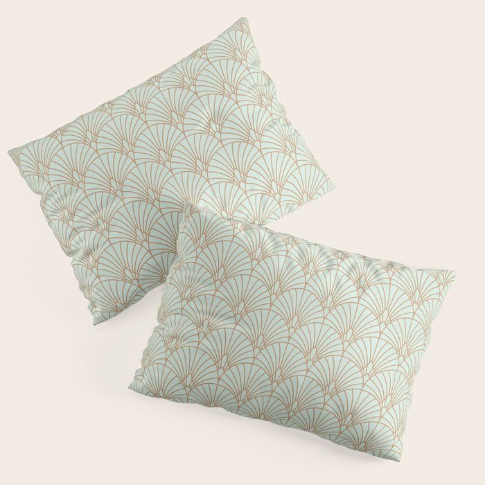 Art Deco fan pattern Pillow Sham Gallery Image 3