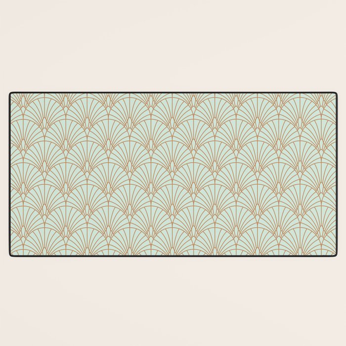 Art Deco fan pattern Desk Mat Gallery Image 3