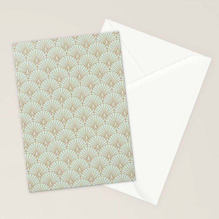 Art Deco fan pattern Stationery Card Gallery Image 2
