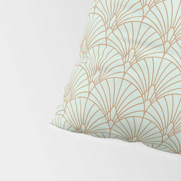 Art Deco fan pattern Pillow Sham Gallery Image 4