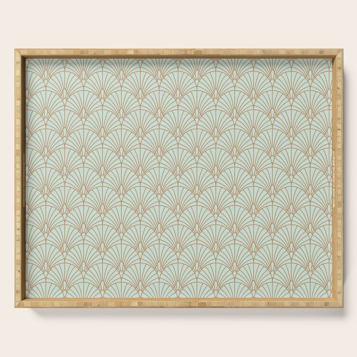 Art Deco fan pattern Serving Tray Gallery Image 1