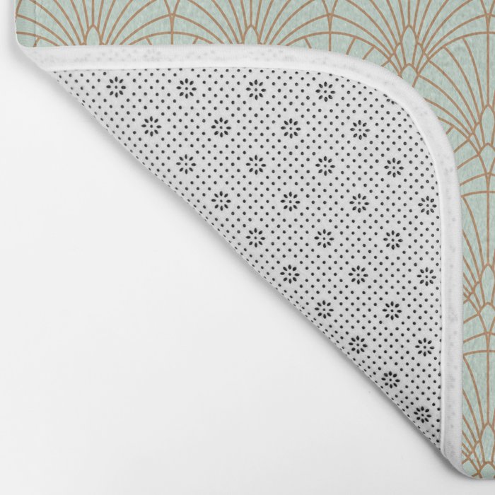 Art Deco fan pattern Bath Mat Gallery Image 2