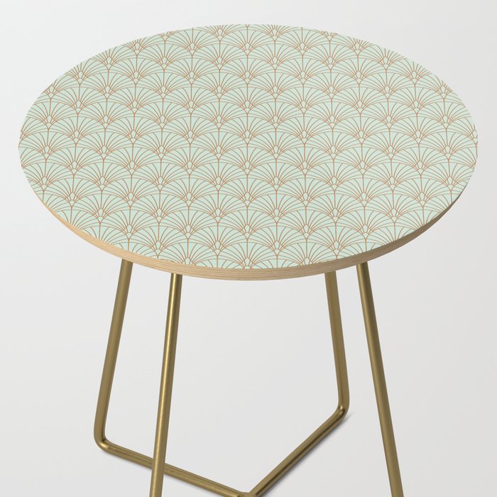 Art Deco fan pattern Side Table Gallery Image 2