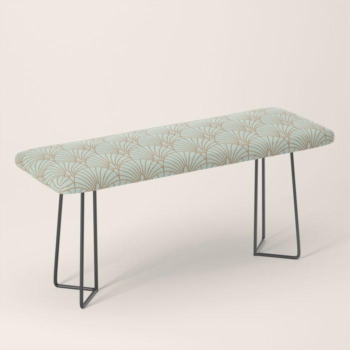 Art Deco fan pattern Bench Gallery Image 1