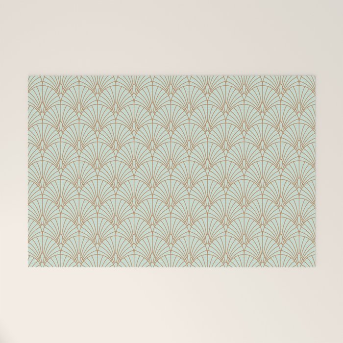 Art Deco fan pattern Welcome Mat Gallery Image 1