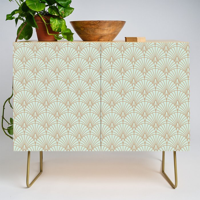 Art Deco fan pattern Credenza Gallery Image 1