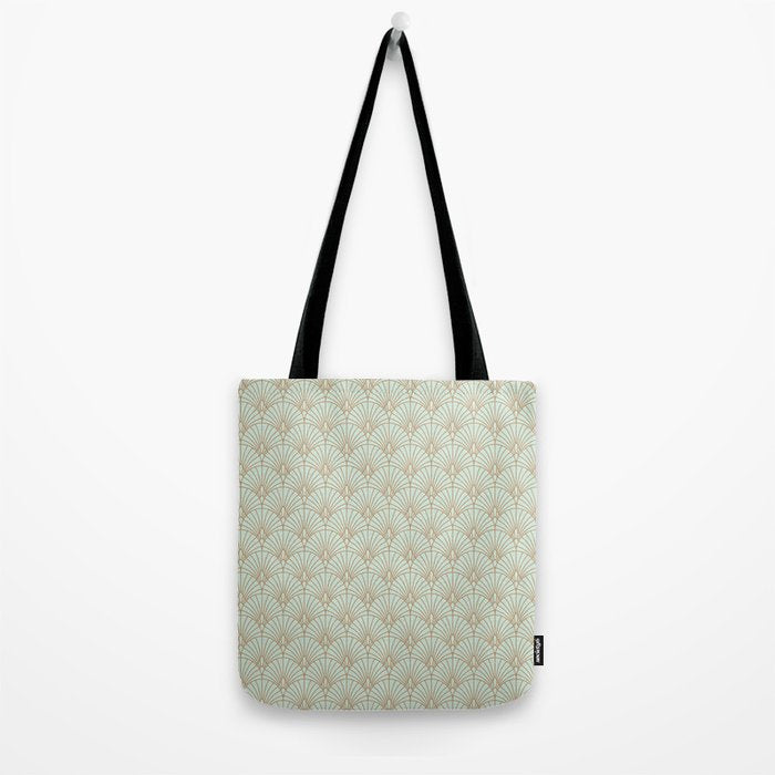 Art Deco fan pattern Tote Bag Gallery Image 2