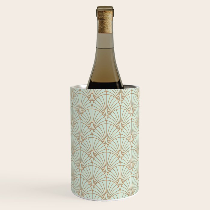 Art Deco fan pattern Wine Chiller Gallery Image 3