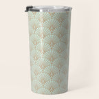 Art Deco fan pattern Travel Mug Gallery Image 3
