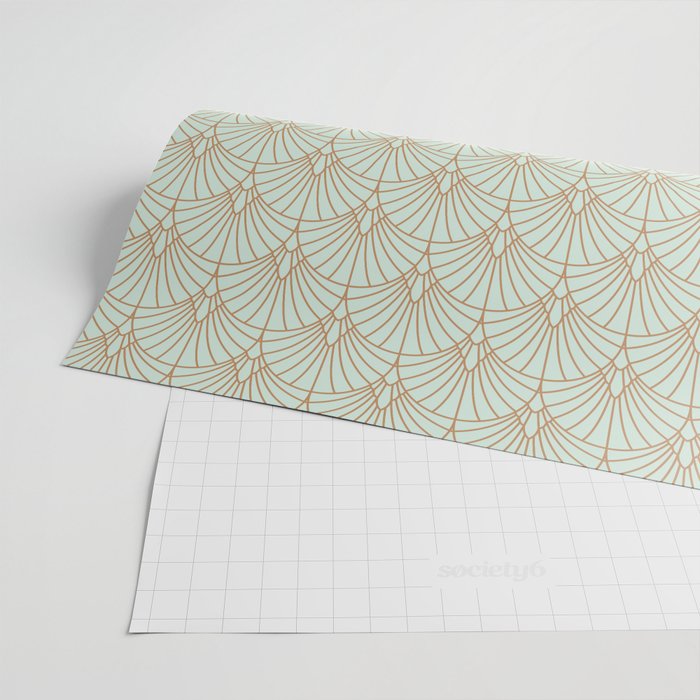 Art Deco fan pattern Wrapping Paper Gallery Image 2