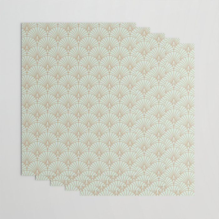 Art Deco fan pattern Wrapping Paper Gallery Image 3
