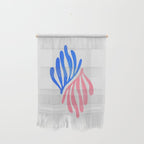 Blue & Pink Leaves: Matisse Series 01 Wall Hanging Gallery Image 1