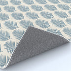 Palm Leaf Blue And Cream Rug Gallery Image 4
