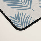 Palm Leaf Blue And Cream Desk Mat Gallery Image 4