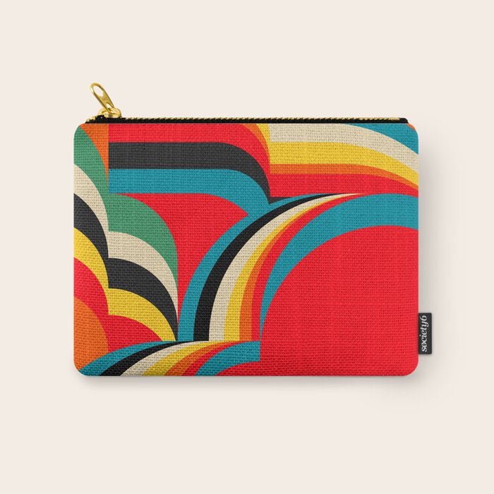 Colorful Abstract Figurative  Carry All Pouch Gallery Image 1