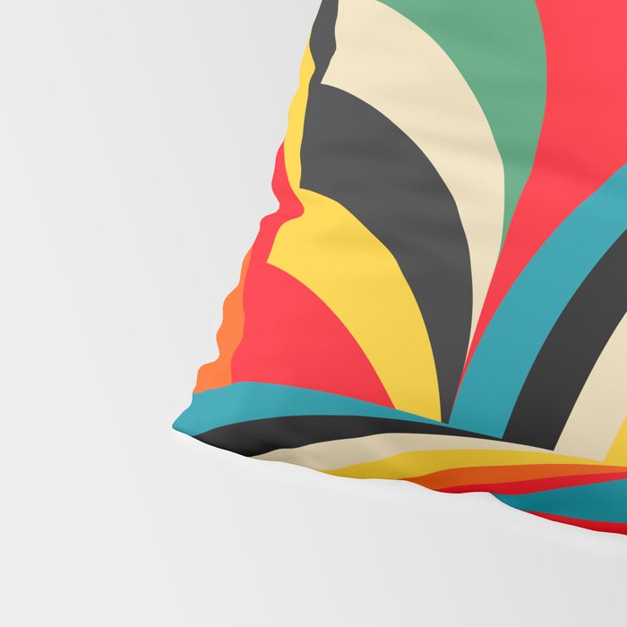 Colorful Abstract Figurative  Pillow Sham Gallery Image 4