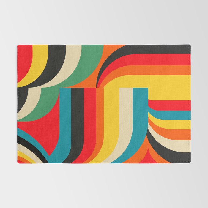 Colorful Abstract Figurative  Rug Gallery Image 2