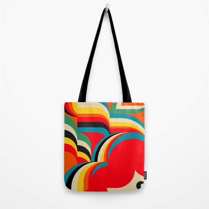 Colorful Abstract Figurative  Tote Bag Gallery Image 2