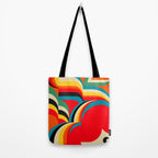 Colorful Abstract Figurative  Tote Bag Gallery Image 2