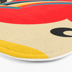 Colorful Abstract Figurative  Bath Mat Gallery Image 3