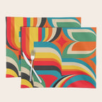 Colorful Abstract Figurative  Placemat Gallery Image 1