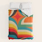 Colorful Abstract Figurative  Duvet Cover Gallery Image 6