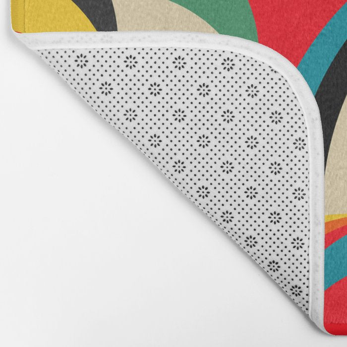 Colorful Abstract Figurative  Bath Mat Gallery Image 2