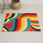 Colorful Abstract Figurative  Rug Gallery Image 1