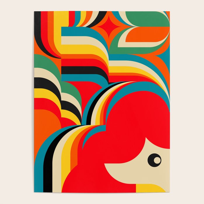 Colorful Abstract Figurative  Poster Gallery Image 4