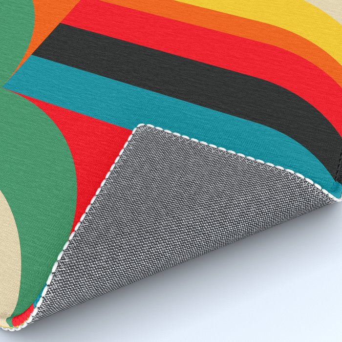 Colorful Abstract Figurative  Rug Gallery Image 4