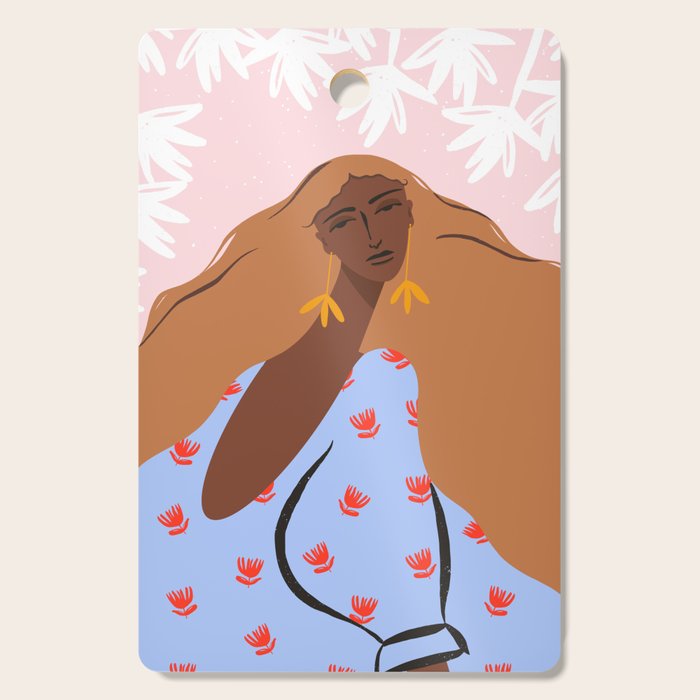 Woman Looking Back Cutting Board Gallery Image 1