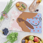 Woman Looking Back Cutting Board Gallery Image 2