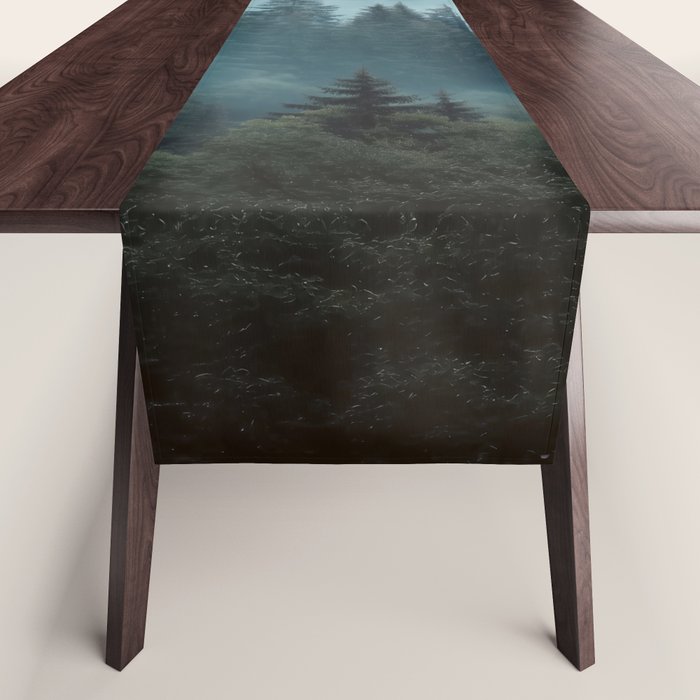Misty Pine Forest Table Runner Gallery Image 1