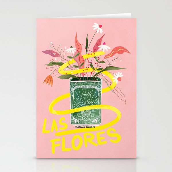 Bright Floral Bouquet - Las Flores Stationery Card Gallery Image 1