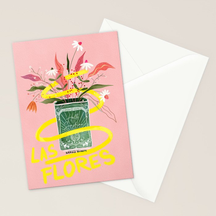 Bright Floral Bouquet - Las Flores Stationery Card Gallery Image 2