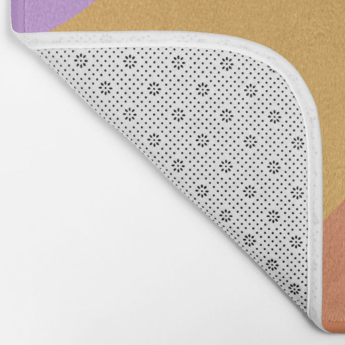 Colorful Wavy Stripes Abstract Bath Mat Gallery Image 2