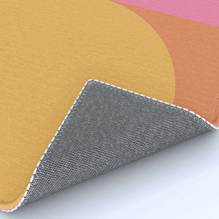 Colorful Wavy Stripes Abstract Rug Gallery Image 4