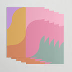Colorful Wavy Stripes Abstract Wrapping Paper Gallery Image 3