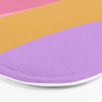 Colorful Wavy Stripes Abstract Bath Mat Gallery Image 3