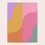 Colorful Wavy Stripes Abstract Poster Gallery Image 4