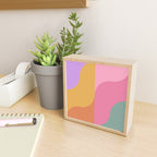 Colorful Wavy Stripes Abstract Mini Art Print Gallery Image 2