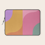 Colorful Wavy Stripes Abstract Laptop Sleeve Gallery Image 1
